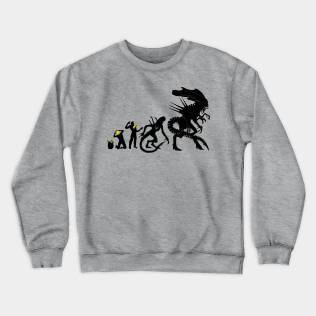 Xenomorph Evolution Crewneck Sweatshirt by Samiel